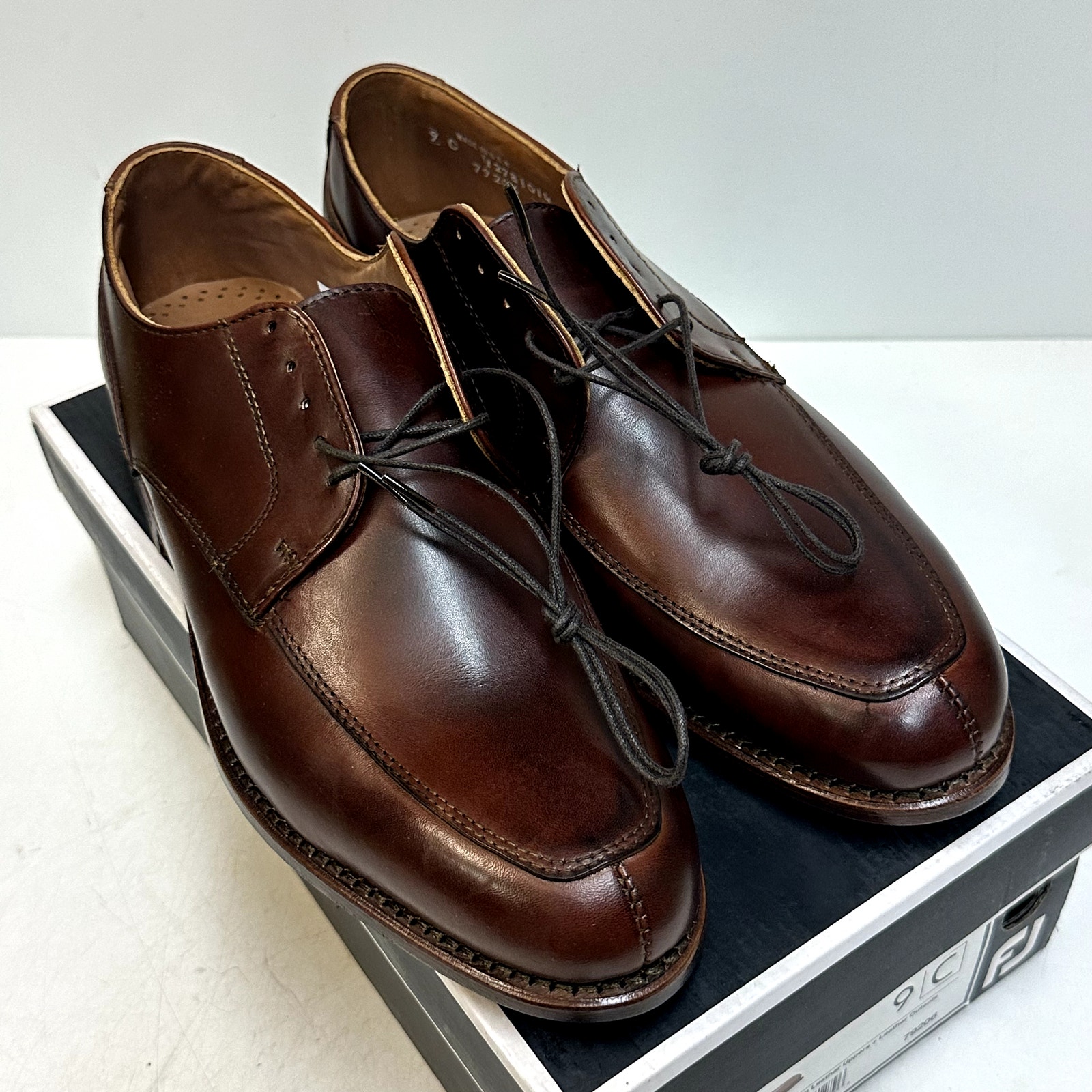 Nib Rancourt & Co. X Footjoy Split Toe Derby Dress Shoe Brown Calf 79206 9 C — image 4 of 8